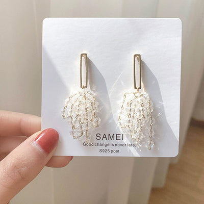 Crystal Tassel Grape Earrings Female Niche High-end Earrings Earrings - Jps collections