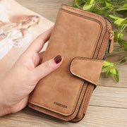 Matte PU Leather Multi-Function Wallet