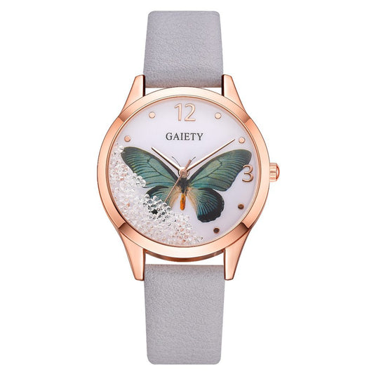 Designer Rhinestone Butterfly Watches