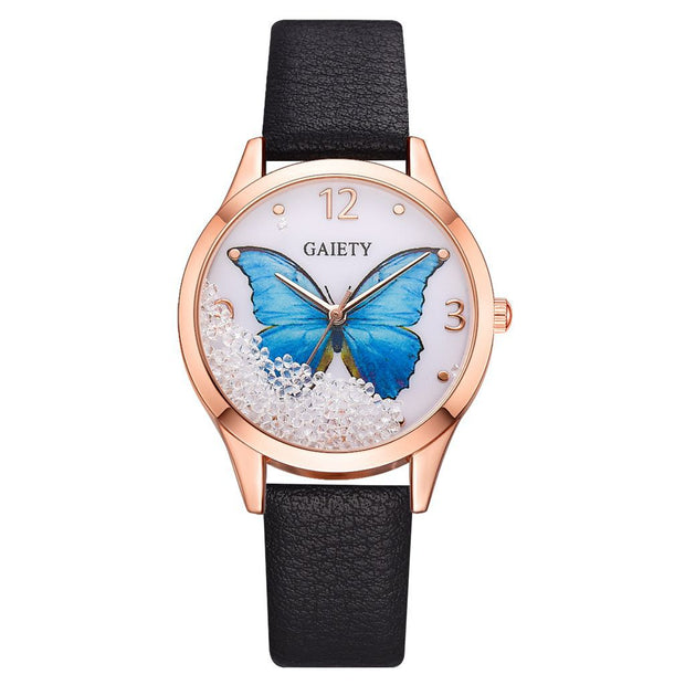 Designer Rhinestone Butterfly Watches