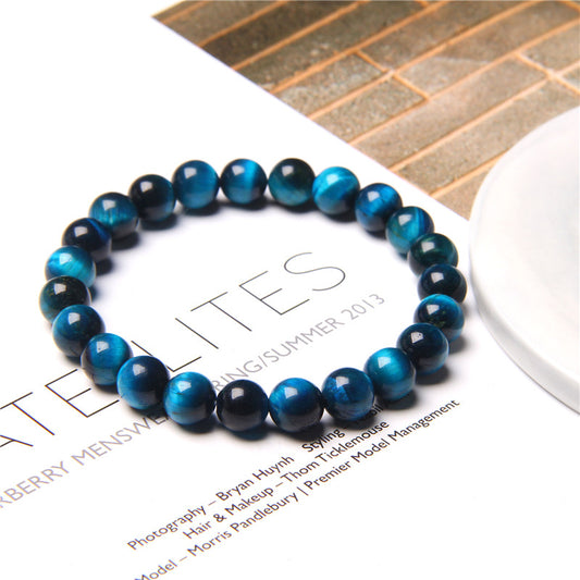 Tiger Eye Stone Bracelet Single Circle Lapis Lazuli Bracelet Beaded - Jps collections