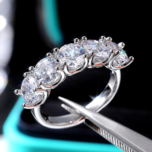 New Round Diamond Ring Zircon Ring - Jps collections