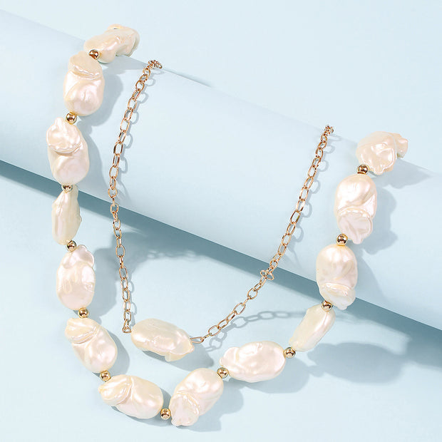 Holiday Style Irregular Pearl Necklace - Jps collections