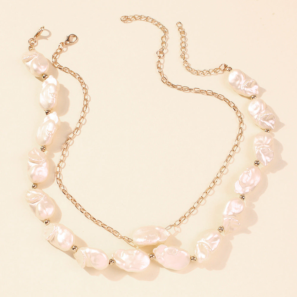 Holiday Style Irregular Pearl Necklace - Jps collections