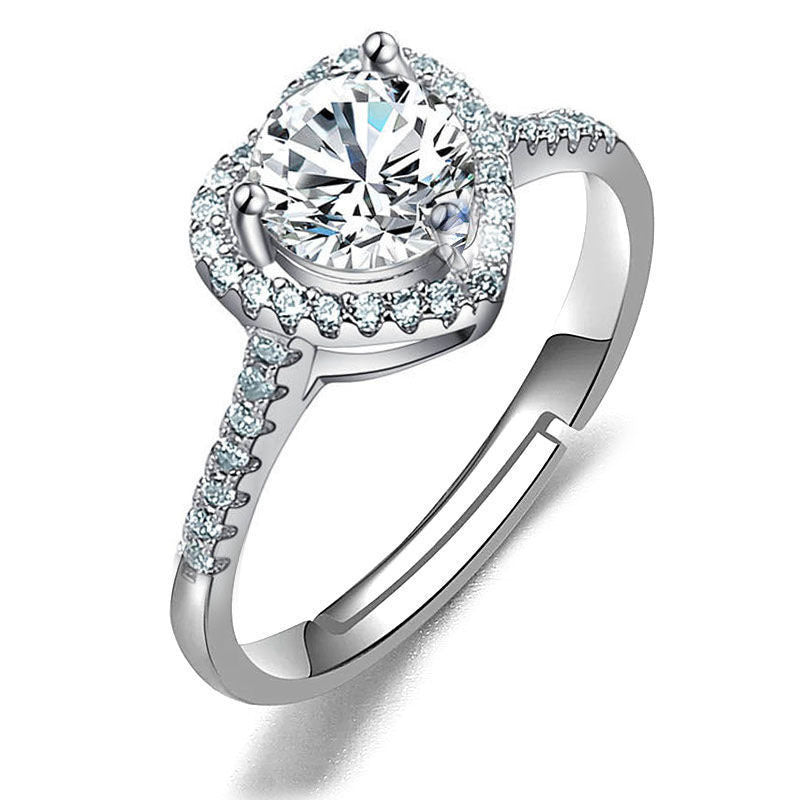 Imitation Moissan Diamond Ring