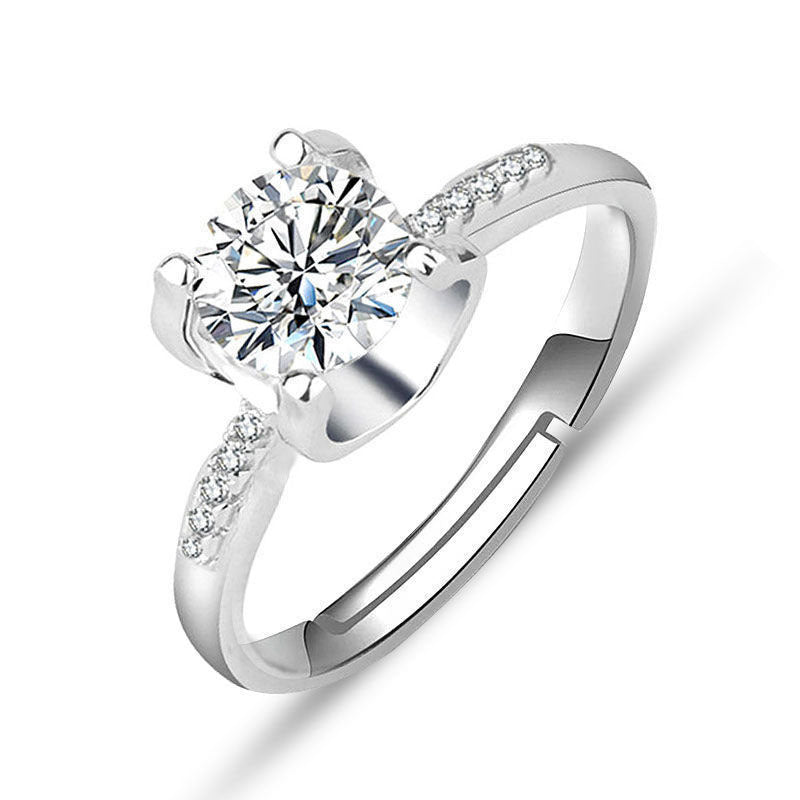 Imitation Moissan Diamond Ring