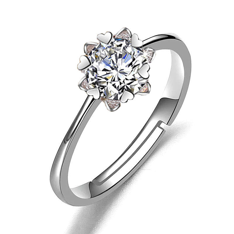 Imitation Moissan Diamond Ring