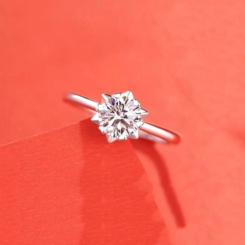 Imitation Moissan Diamond Ring