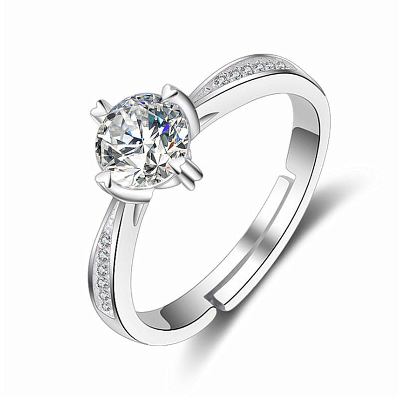 Imitation Moissan Diamond Ring