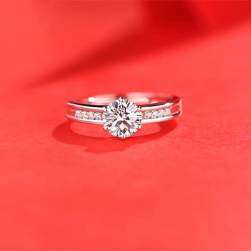 Imitation Moissan Diamond Ring