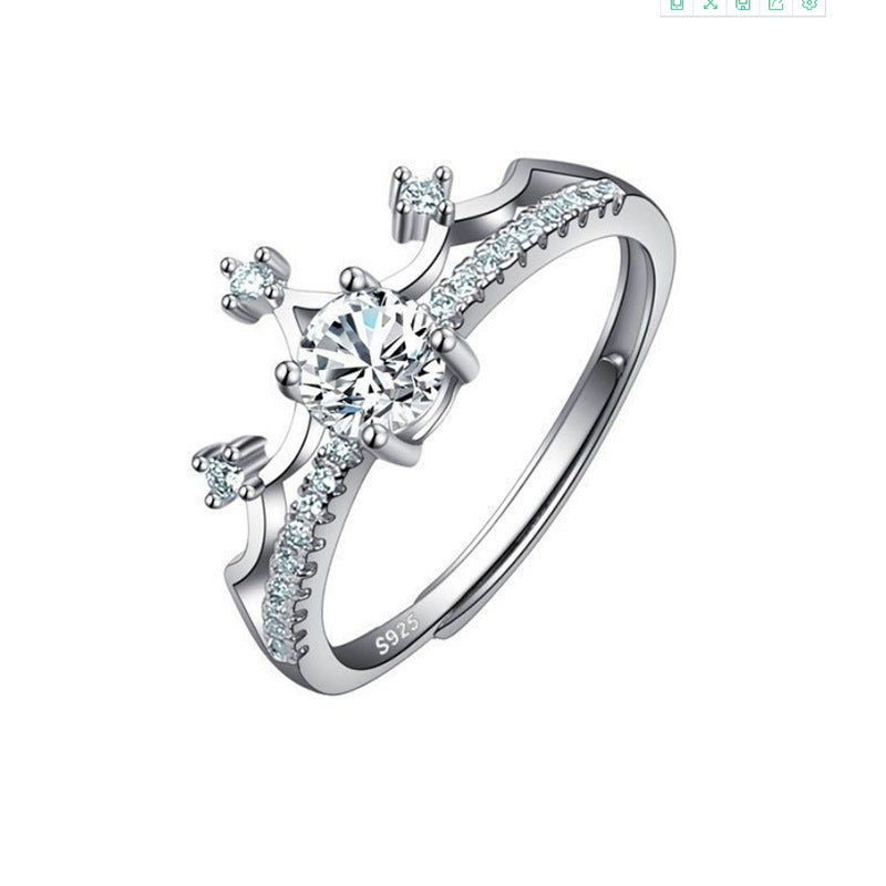 Imitation Moissan Diamond Ring