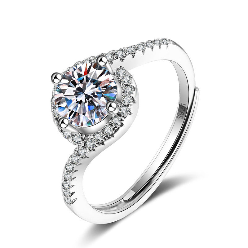 Imitation Moissan Diamond Ring