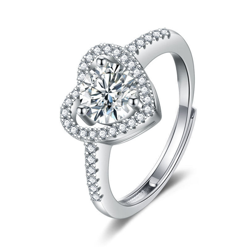 Imitation Moissan Diamond Ring