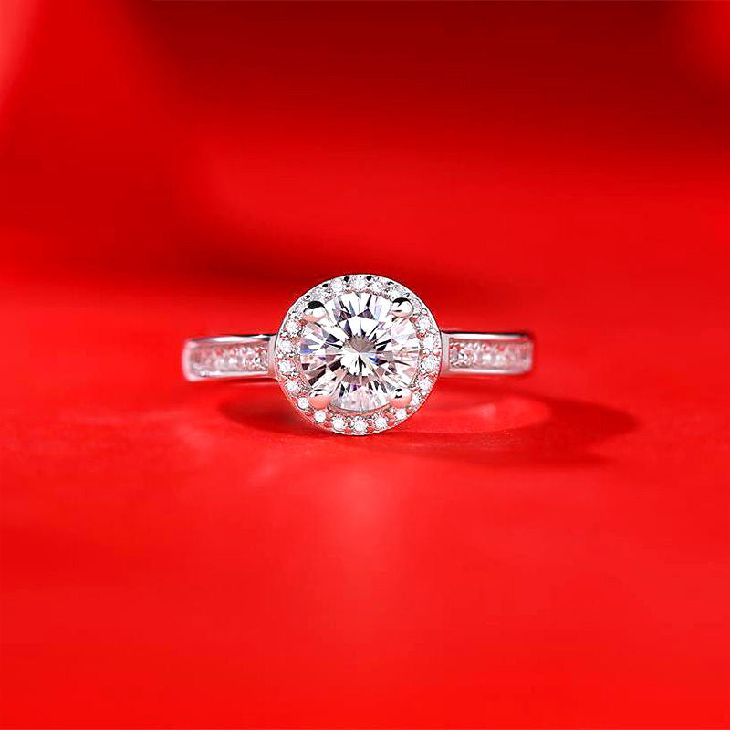 Imitation Moissan Diamond Ring