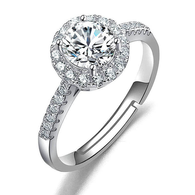 Imitation Moissan Diamond Ring