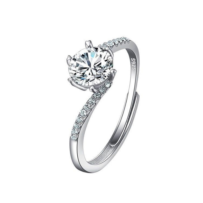 Imitation Moissan Diamond Ring