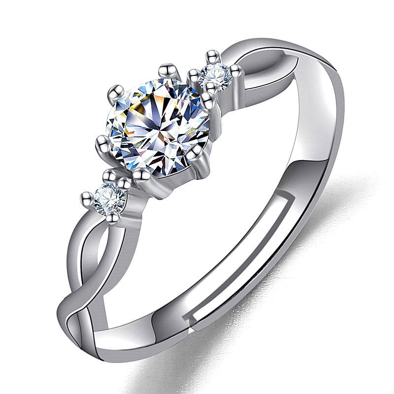 Imitation Moissan Diamond Ring