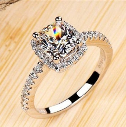 Rings For Women Bridal Wedding Anelli Trendy Jewelry Engagement Ring White Gold Color Anillos - Jps collections