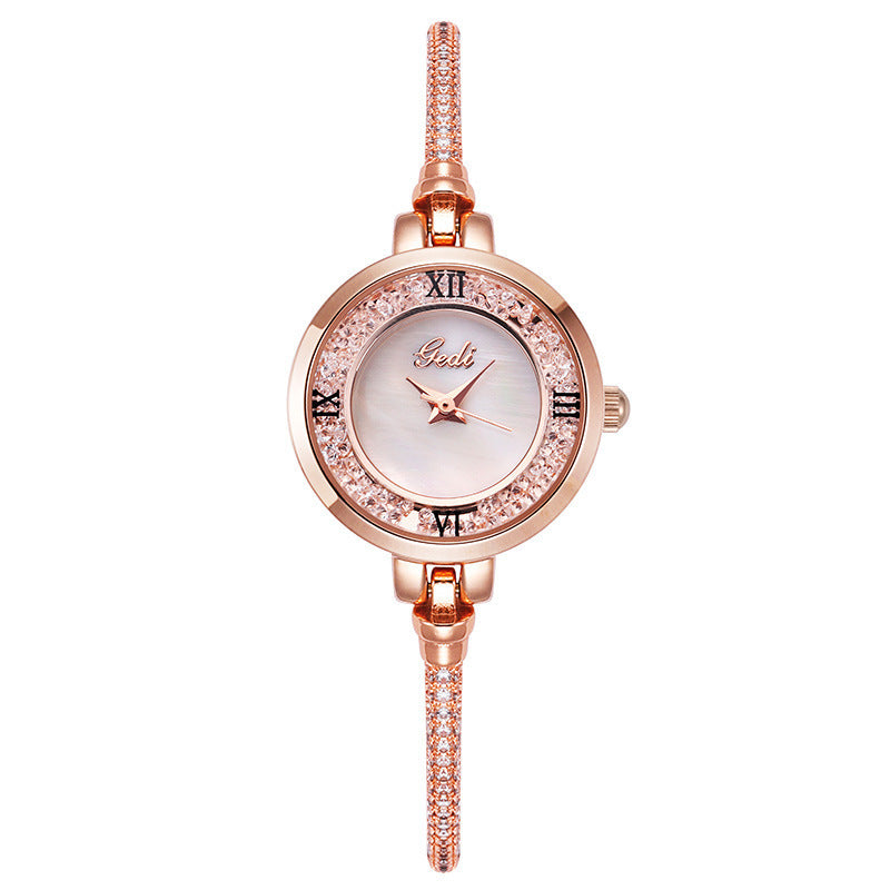 Bracelet Watch Simple Temperament Round Diamond Ladies watch - Jps collections