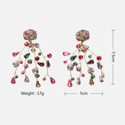 Earrings Colorful Diamond Earrings Colorful Crystal Earrings - Jps collections