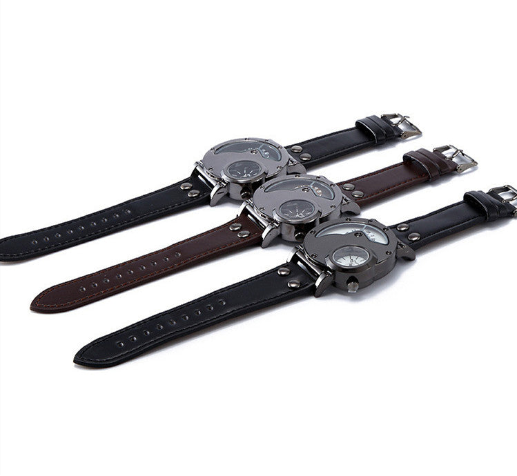 OULM dual time zone quartz watch - Jps collections