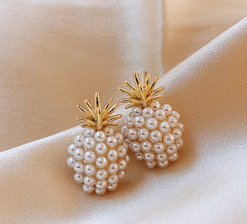 Pineapple Pearl Earrings - Jps collections