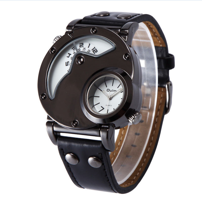 OULM dual time zone quartz watch - Jps collections