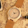 Bamboo Analog Quartz Nature Wood Wrist Watch