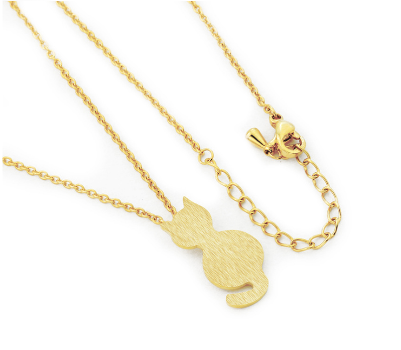 Trendy Fashion Cat Pendant Necklace