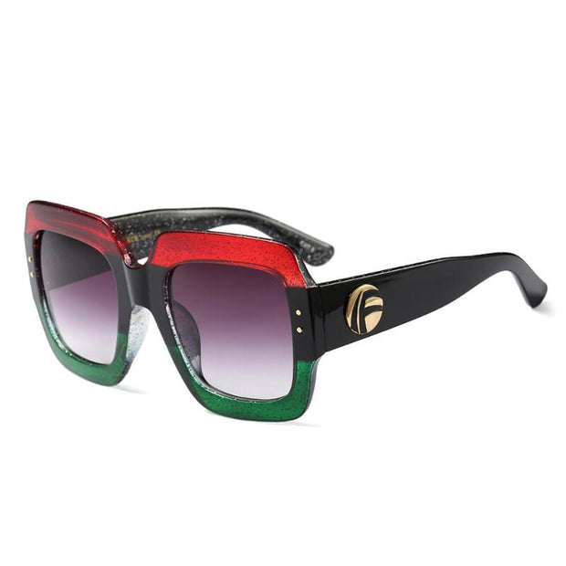 Colorful glitter sunglasses retro sunglasses - Jps collections