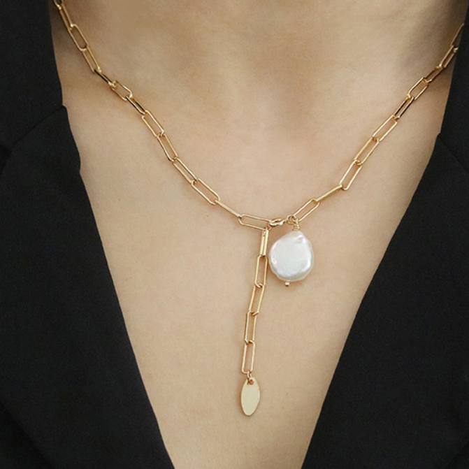 Shaped pearl necklace - Jps collections