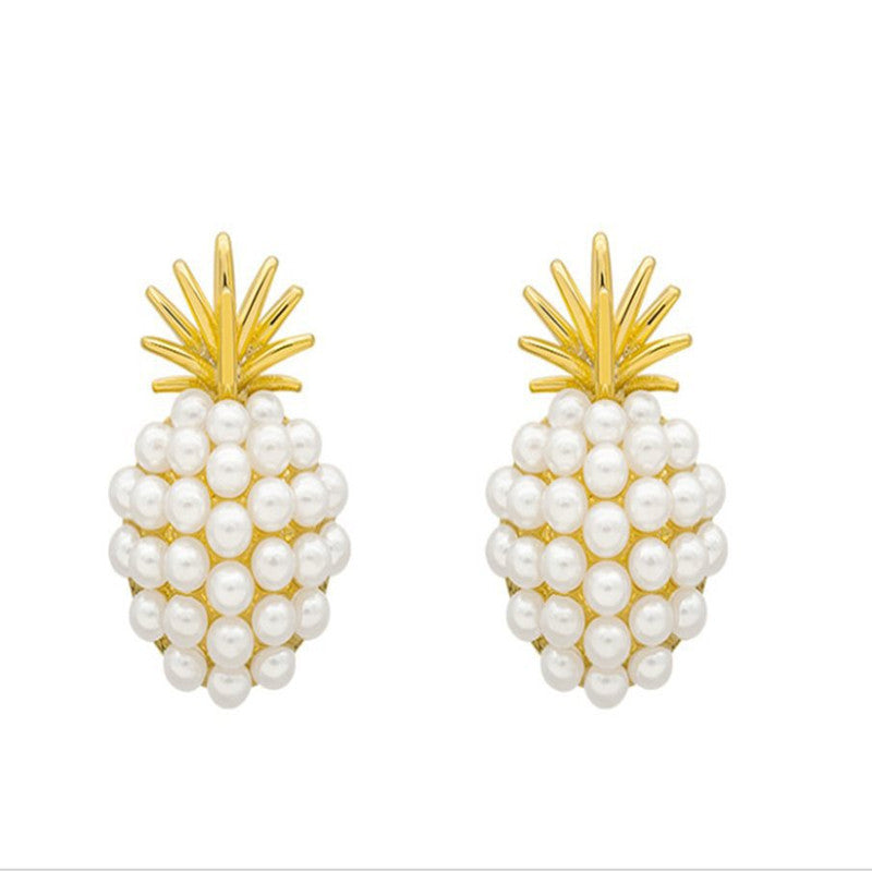 Pineapple Pearl Earrings - Jps collections