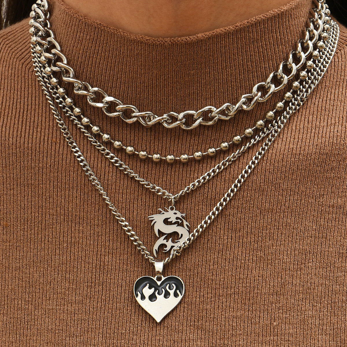 Love Dragon Necklace Pendant - Jps collections