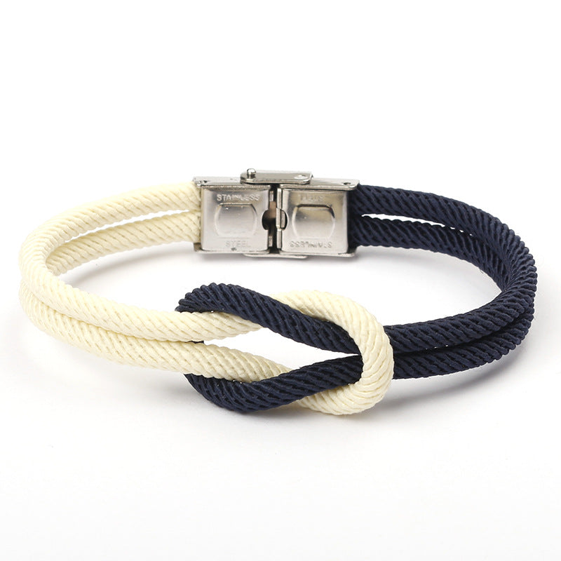 Vintage Anchor Handmade Diy Woven Bracelet - Jps collections