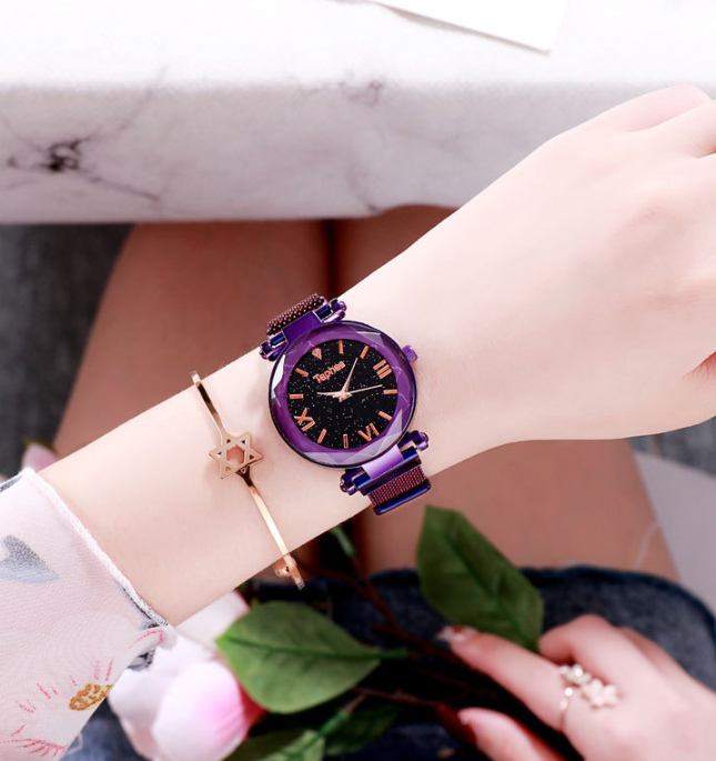 Star lazy magnet buckle quartz watch - Jps collections