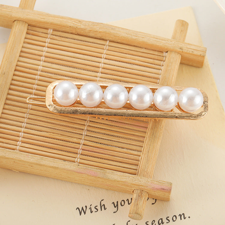 Slip-on Pearl Bow Hair Clip - Jps collections