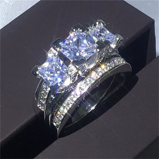 Zircon Diamond Ring