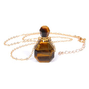 Perfume bottle crystal pendant necklace - Jps collections