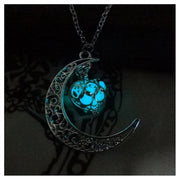 Glowing Pendant Necklaces Silver Plated Chain Necklaces - Jps collections