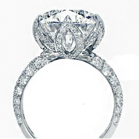 Petal Sterling Silver Diamond Ring - Jps collections