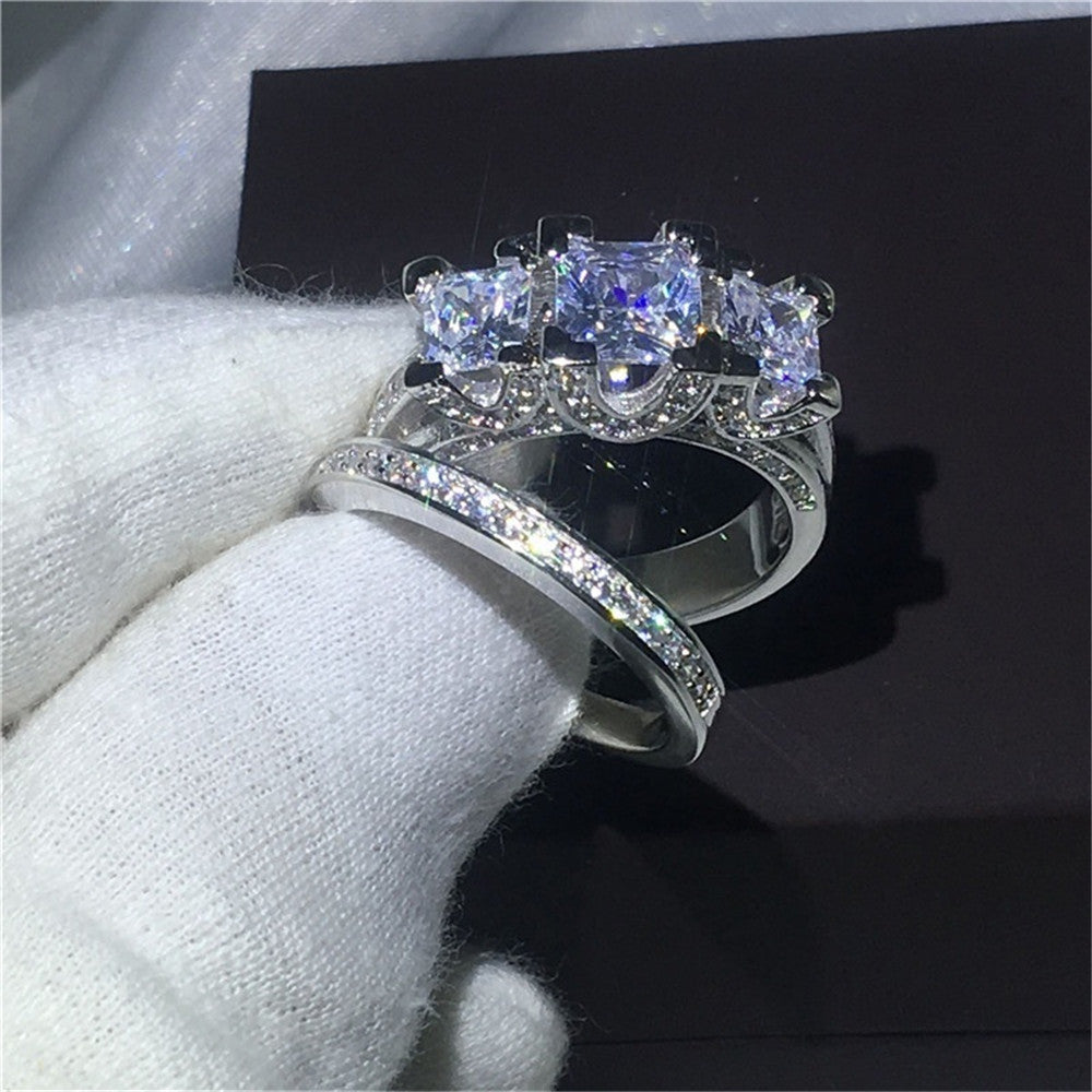 Zircon Diamond Ring