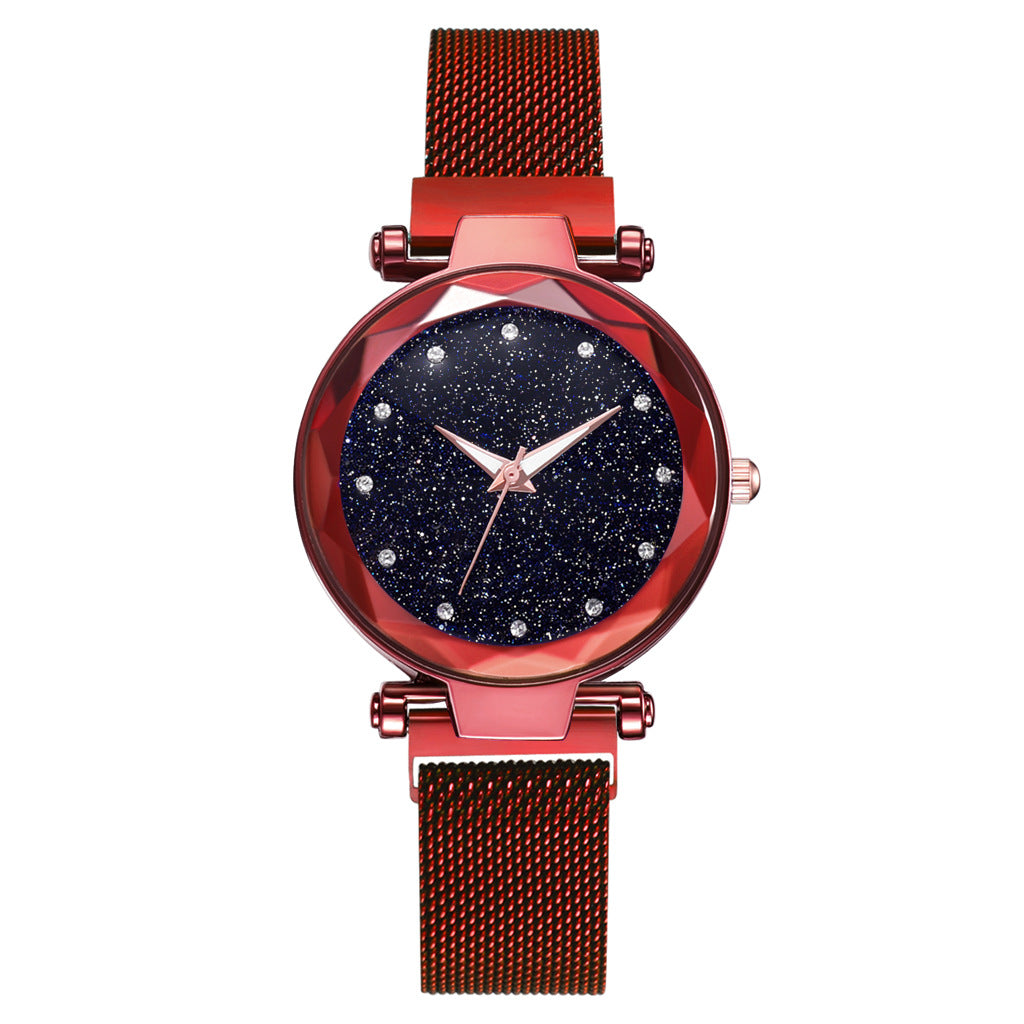 Luxury Women Watches Bracelet Set Fashion Elegant Magnet Buckle Ladies Starry Sky Watch Set Relogio - Jps collections