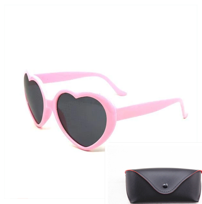 Heart-shaped Lights Become Love Special Effects Glasses Sunglasses - Jps collections