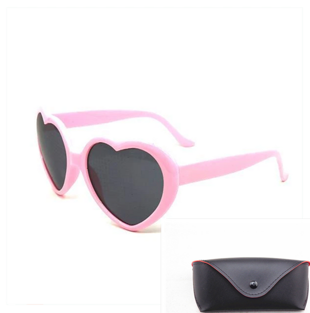 Heart-shaped Lights Become Love Special Effects Glasses Sunglasses - Jps collections