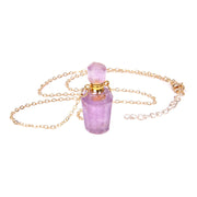 Perfume bottle crystal pendant necklace - Jps collections