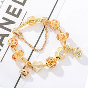 European and American fashion alloy gold-plated DIY hardworking bee ladies bracelet jewelry - Jps collections