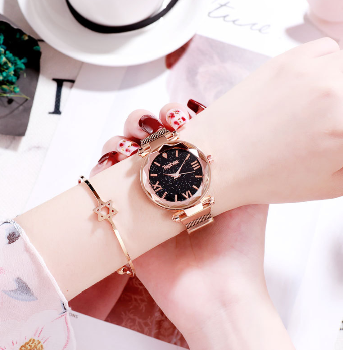 Star lazy magnet buckle quartz watch - Jps collections