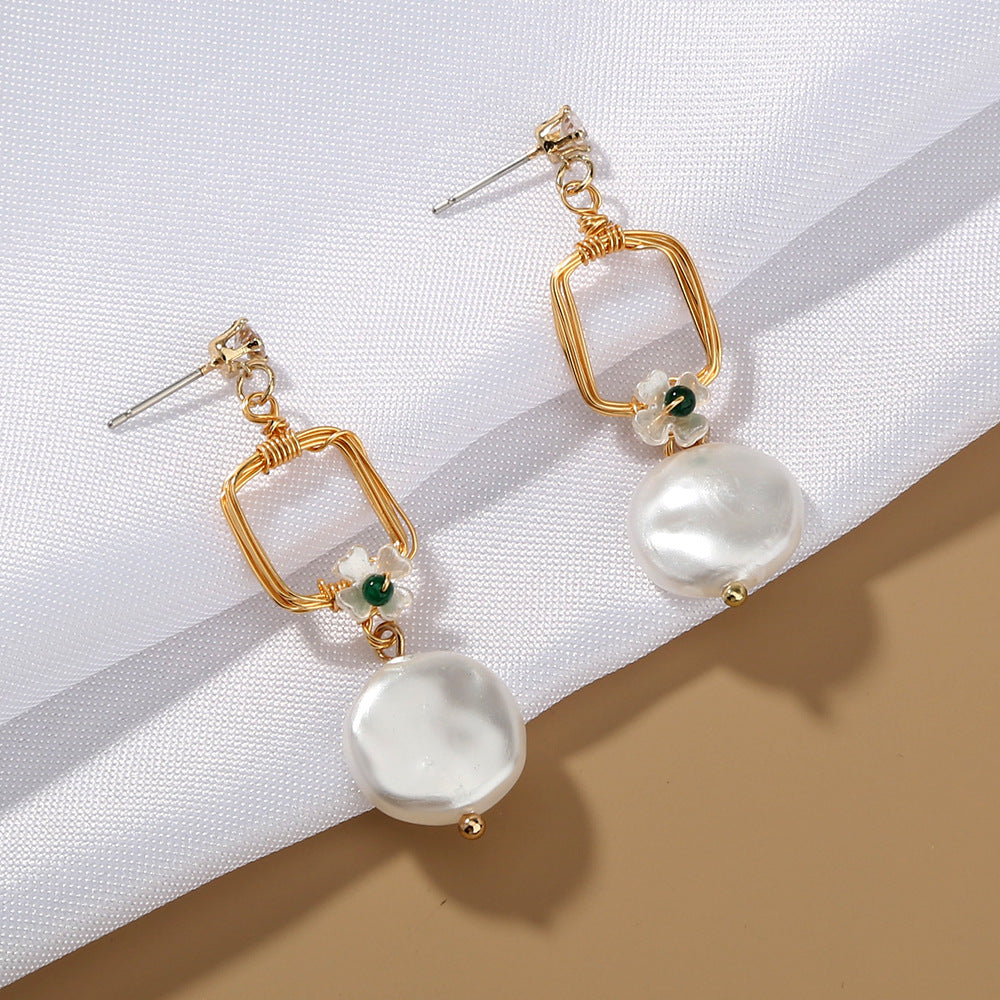 Pearl Earrings with Pendant Necklace - Jps collections