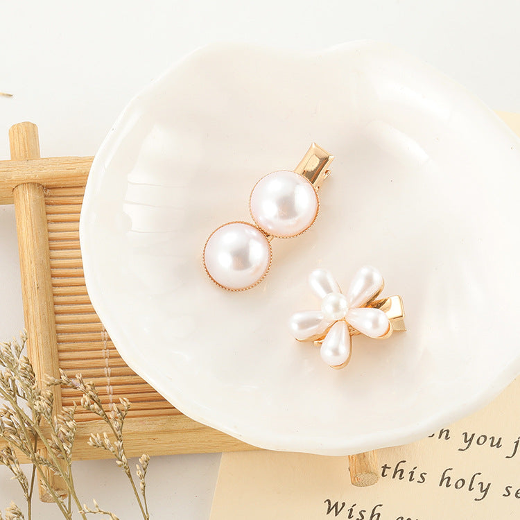 Slip-on Pearl Bow Hair Clip - Jps collections