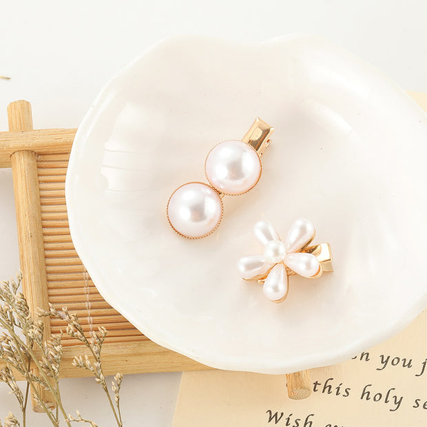 Slip-on Pearl Bow Hair Clip - Jps collections